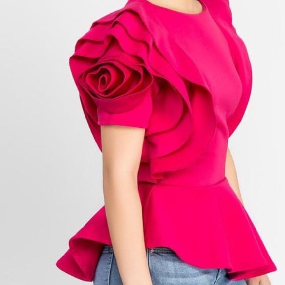 Tops - 💫🌟 Layered Sleeve Ruffles Hem  Blouse